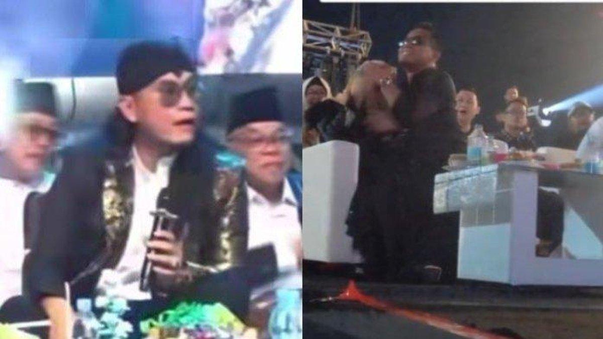 Potret Gus Miftah toyor kepala istri (kanan) menjadi kontroversi beberapa waktu lalu. Kini ia kembali dihujat karena ejek pedagang es (kiri).