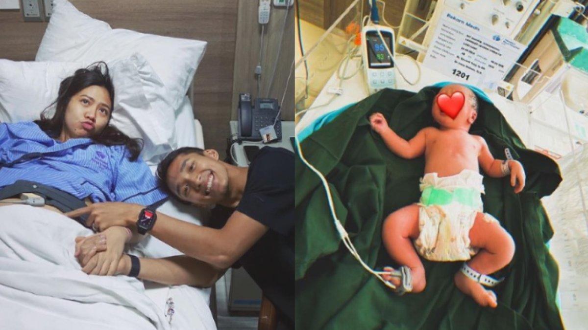 Potret Jonathan Christie bahagia sang istri, Shanju, telah melahirkan anak pertamanya.