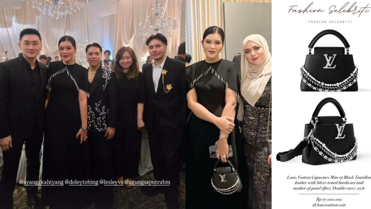 Potret Kahiyang Ayu hadiri pesta resepsi Luna Maya dan Maxime.