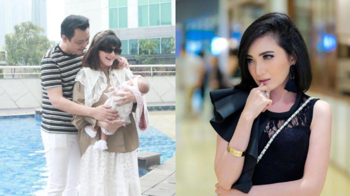 Potret Kiki Amalia nikmati peran baru jadi ibu.