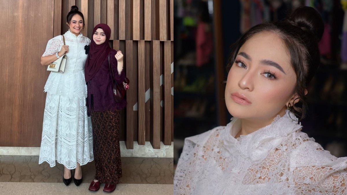 Potret Marshanda hadiri acara kelulusan SD Sienna bersama Ben Kasyafani dan istri.
