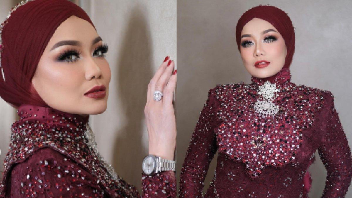 Potret Reza Artamevia di acara resepsi pernikahan Aaliyah dan Thariq