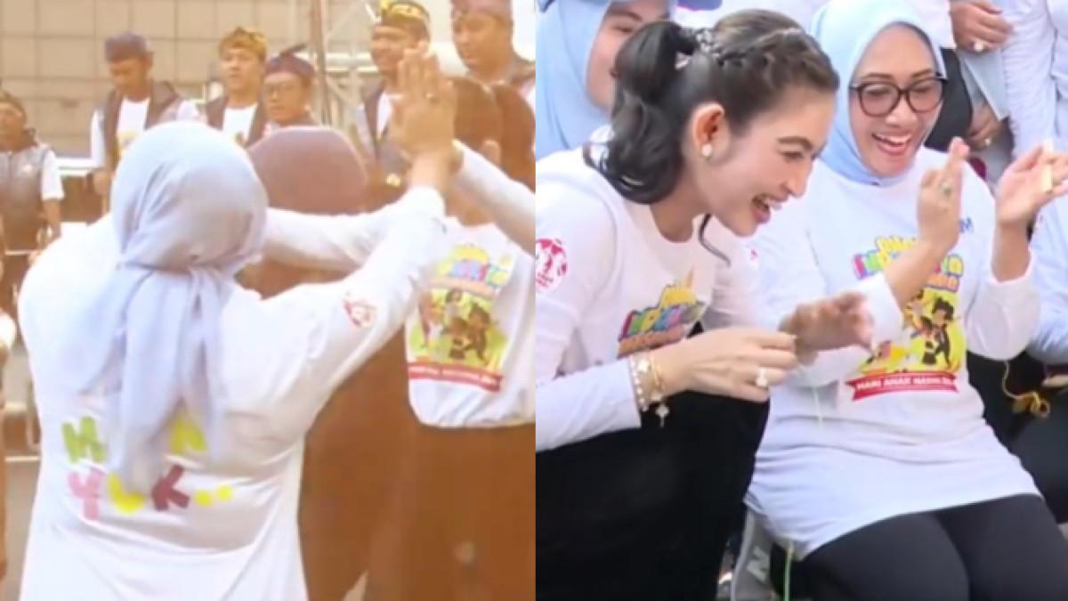 RAMAIKAN HAN - Potret Selvi Ananda di perayaan Hari Anak Nasional (HAN) 2025 bersama Menteri Pemberdayaan Perempuan dan Perlindungan Anak (PPPA)