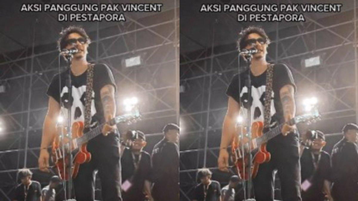 Potret Vincent Rompies manggung di Pestapora