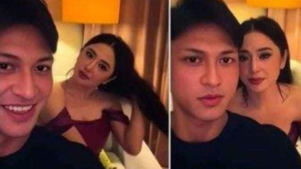 Potret diduga Dewi Perssik dengan pria brondong