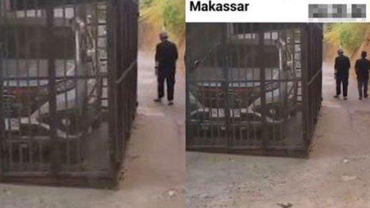 Potret garasi mobil dibangun pemilik di jalan umum