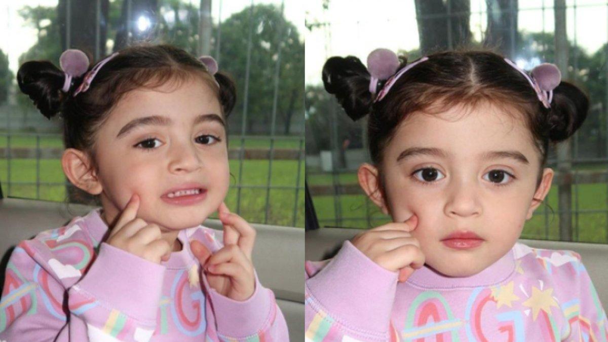 Potret gemas Baby Guzel dengan rambut kuncir dua