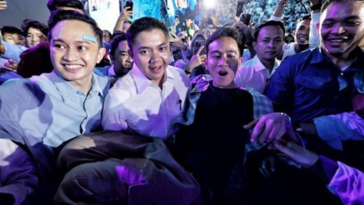 Potret kocak Gibran Rakabuming digendong Mayor Teddy