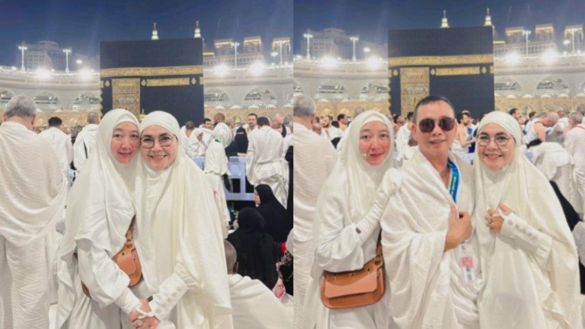 Potret orangtua Ayu Ting Ting umrah bareng calon besannya.