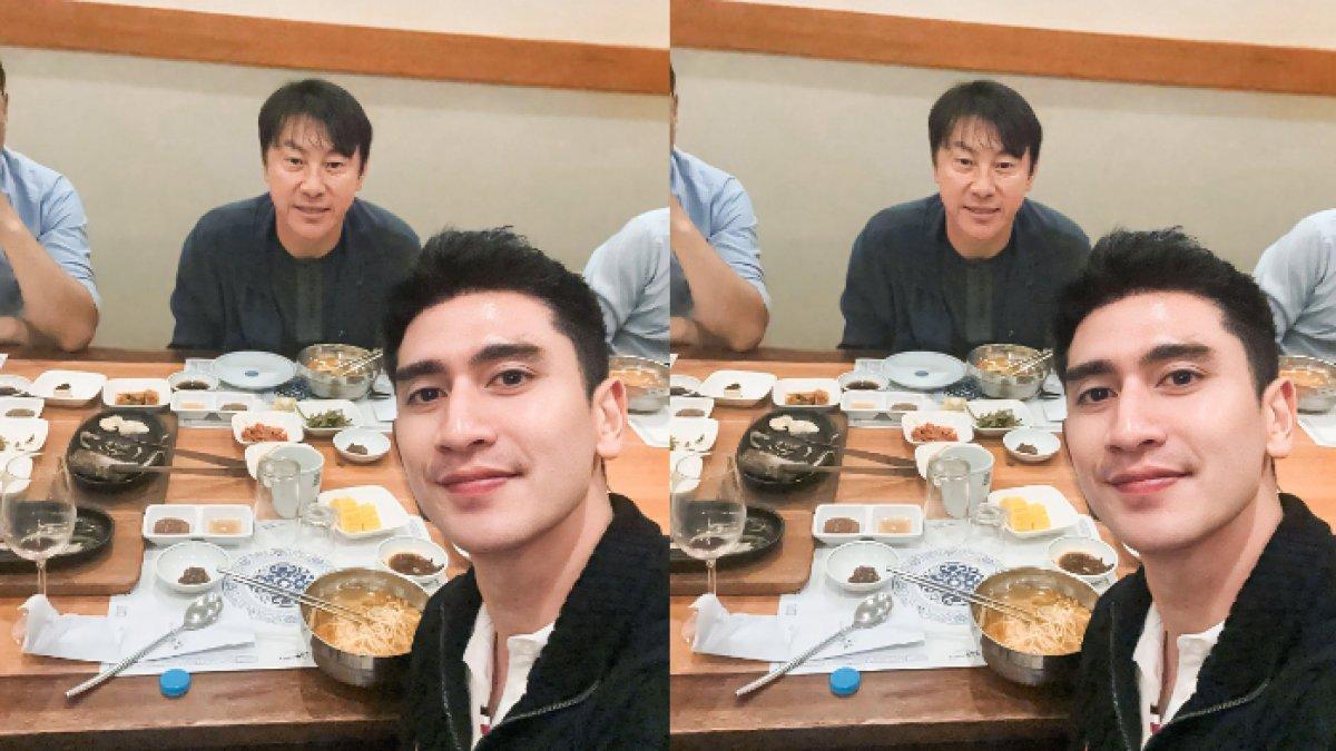 Potret pertemuan Verrell Bramasta dan Shin Tae-yong