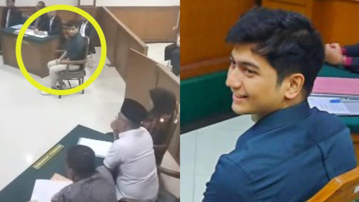 Potret suasana sidang perdana Ria Ricis dan Teuku Ryan.
