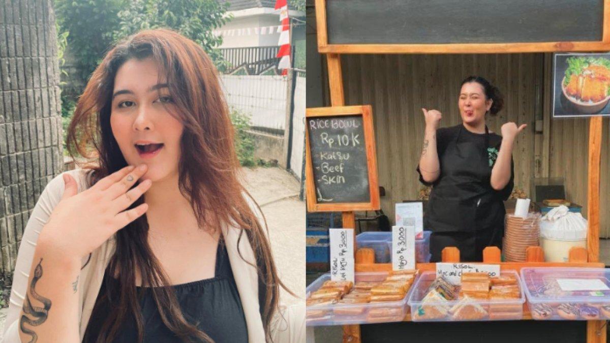 CERITA TALITHA DEPRESI - Potret terbaru Talitha Curtis, bintang FTV kini banting setir jadi penjual risol pinggir jalan. Berat badan sempat 115 kilogram.