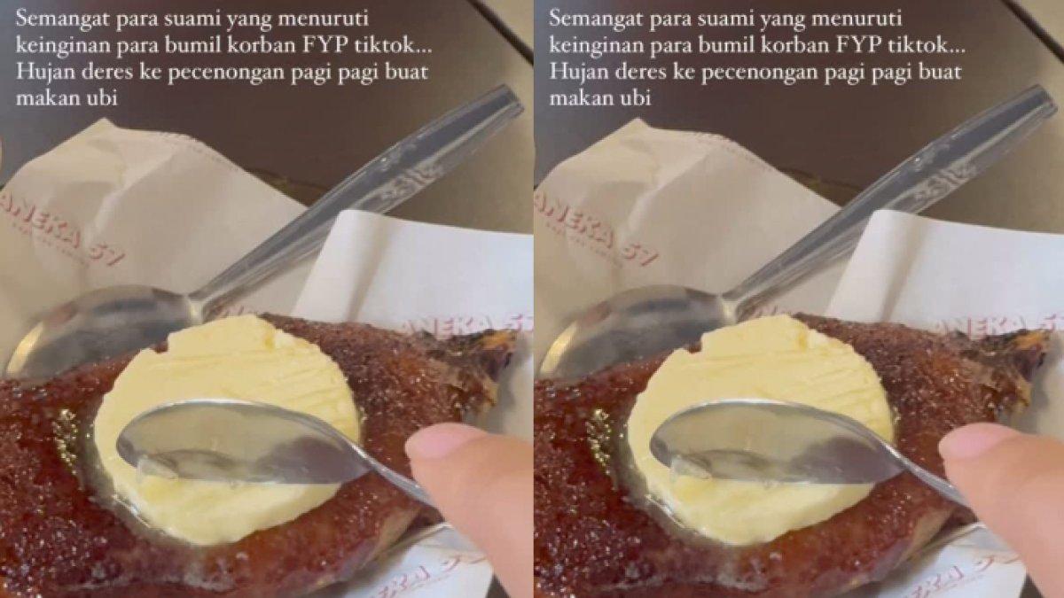 Potret ubi brulee yang disantap Erina Gudono