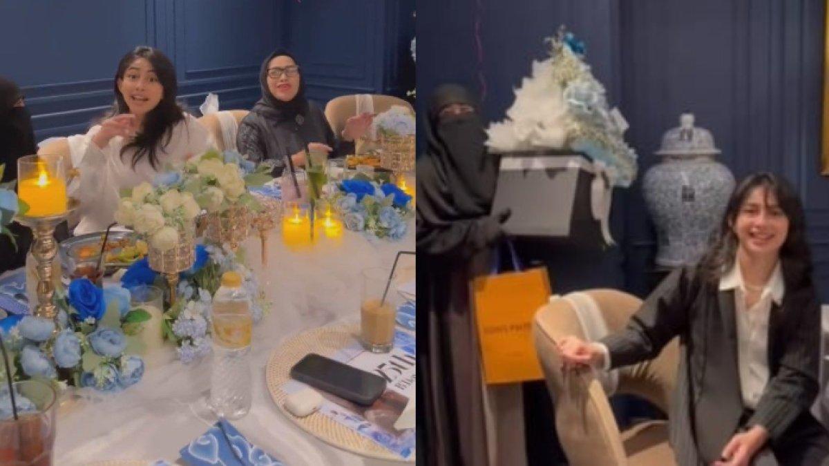 Potret ulang tahun Sintya Marisca