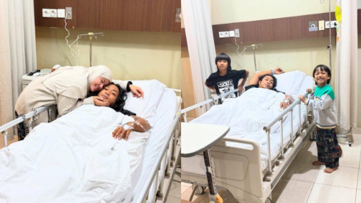 PRAZ TEGUH SAKIT - Unggah foto terbaring lemas di ranjang RS dengan tangan diinfus, kondisi kesehatan Praz Teguh bikin khawatir.