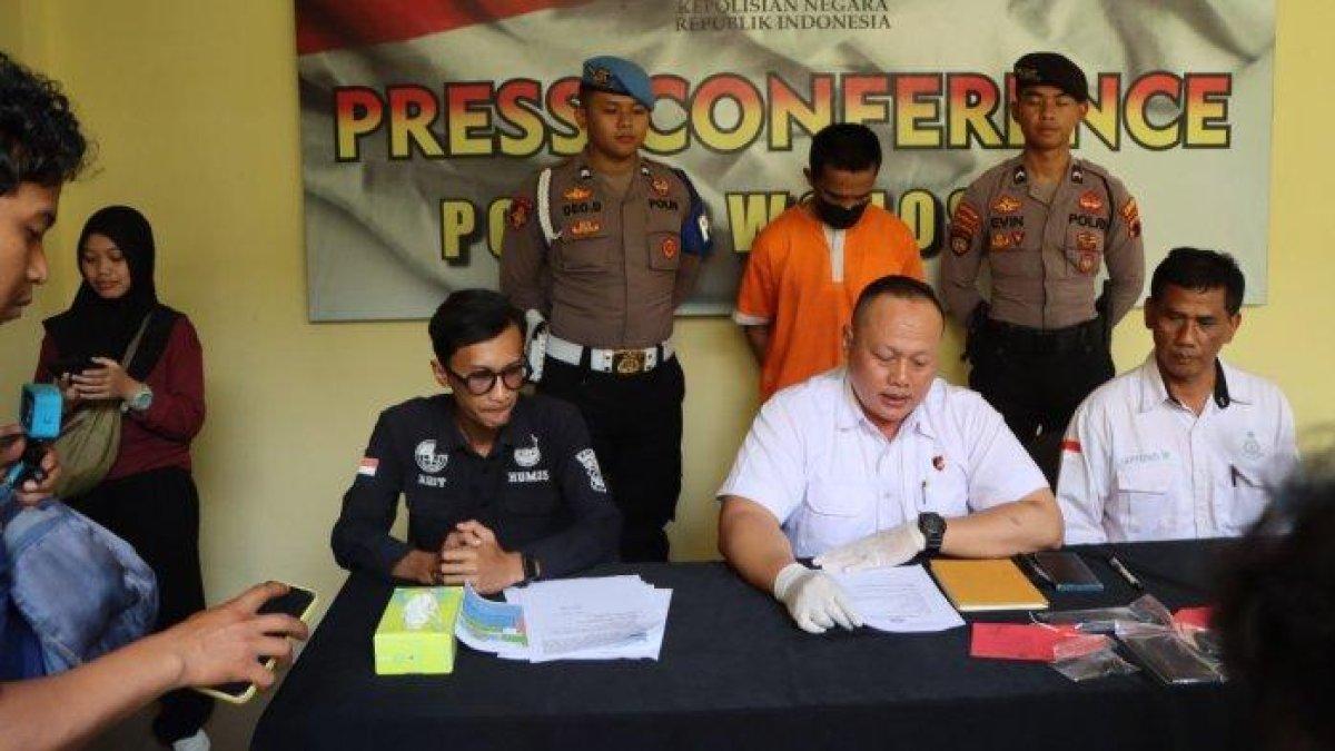 Press conference Polres Wonosobo ungkap kasus pencurian dengan pemberatan, Rabu (29/11/2023).