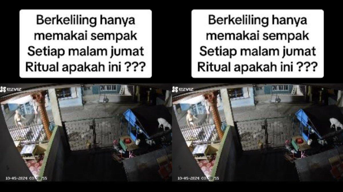 Pria di Kediri, Jawa Timur keliling komplek tiap malam jumat hanya memakai celana dalam
