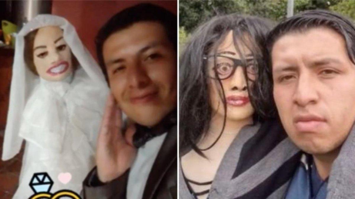 Pria ini nikah dengan boneka kain, kini ngaku punya 3 anak