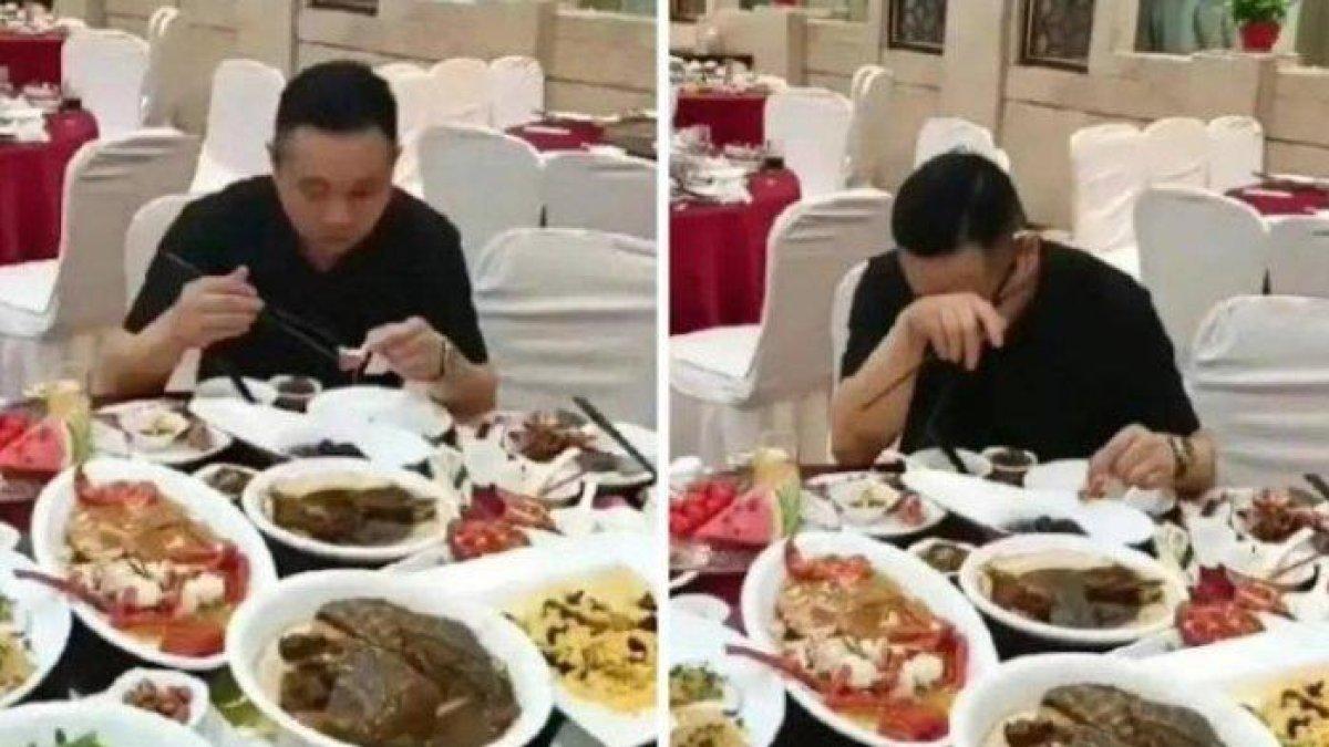 Pria menangis di pesta pernikahan mantan kekasihnya, ngaku sulit move on dari mempelai wanita.