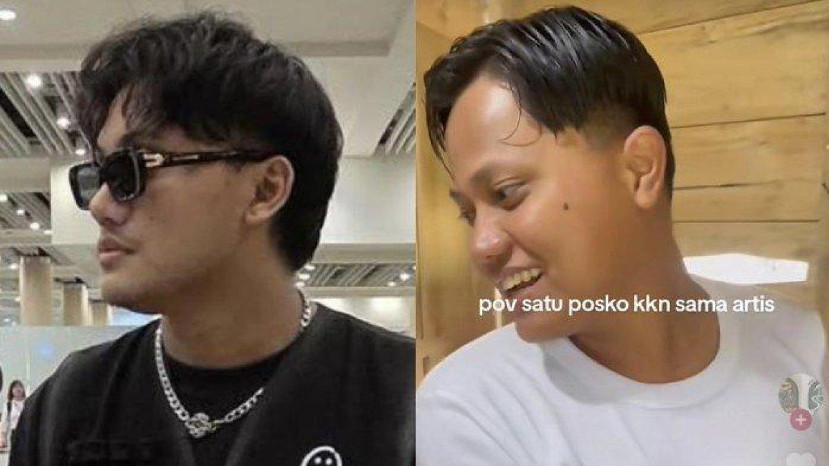 MIRIP - Kolase penyanyi Rizky Febian dan mahasiswa viral berwajah mirip suami Mahalini itu, dicapture (12/7/2025). Putra sule ramai diperbincangkan di TikTok.