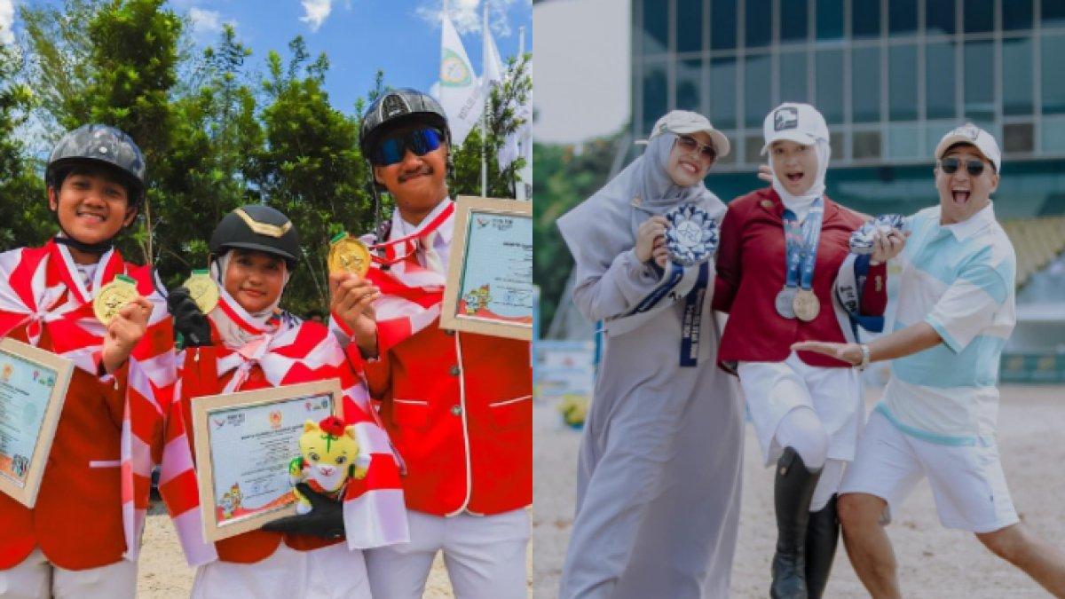 Putri sulung Irfan Hakim, Aisha Maydina Hakim berprestasi di olahraga berkuda