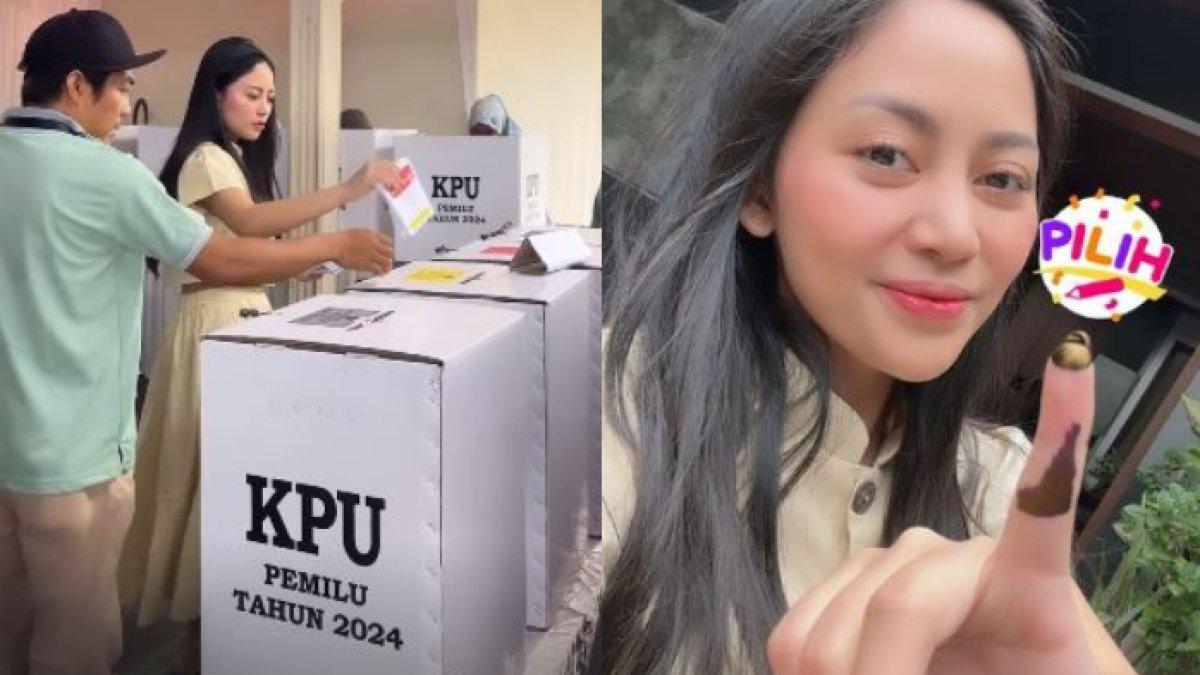 Rachel Venny bagikan potret sudah mencoblos di Pemilu 2024