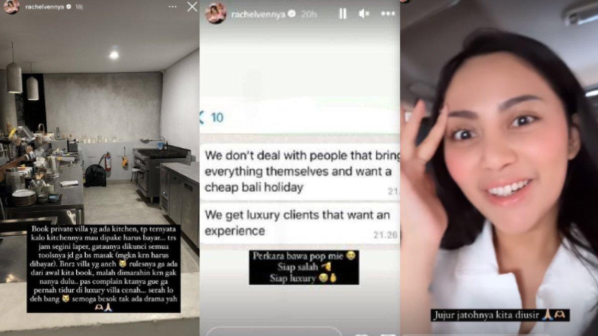 Rachel Vennya curhat diusir dari sebuah villa di Bali.