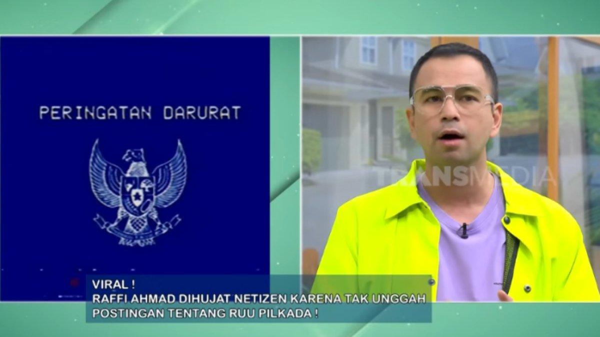 Raffi Ahmad buka-bukaan soal jumlah follower Instagram yang turun buntut tak demo dan posting peringatan darurat