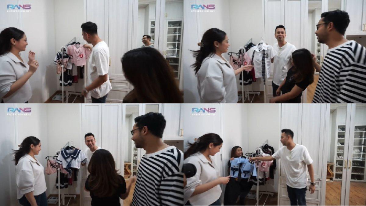 Raffi Ahmad dan Nagita Slavina lihat koleksi 'baju dinas' Kiky Saputri