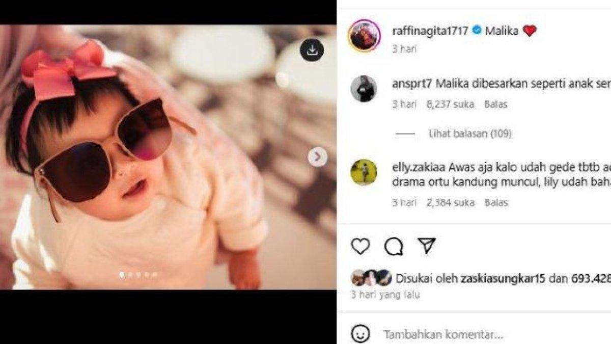 Raffi Ahmad spill nama Malika pada foto Baby Lily