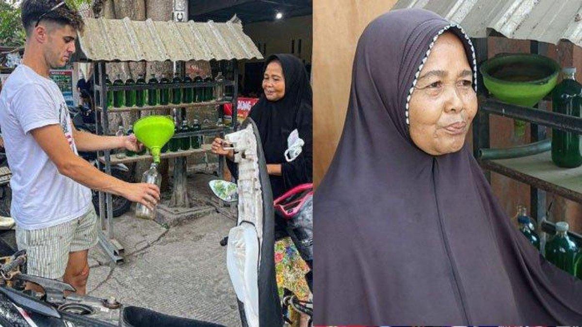 Ramlah, penjual yang dagangannya  diberi Marcos Ramirez.