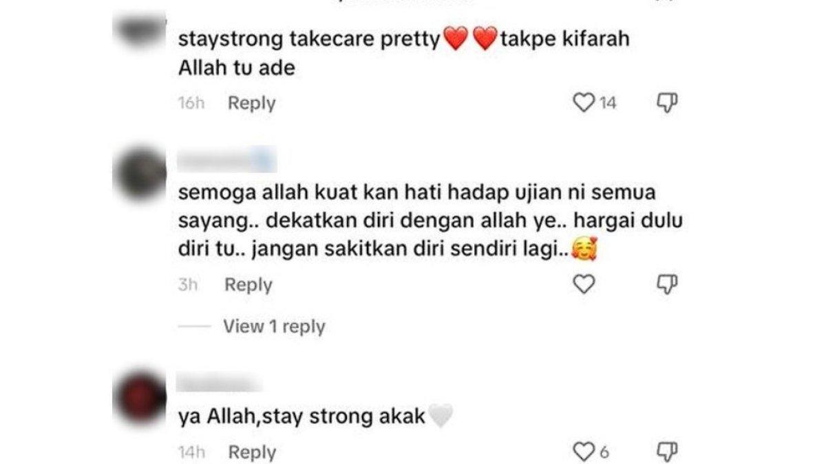 Rata-rata warganet mengungkapkan simpati