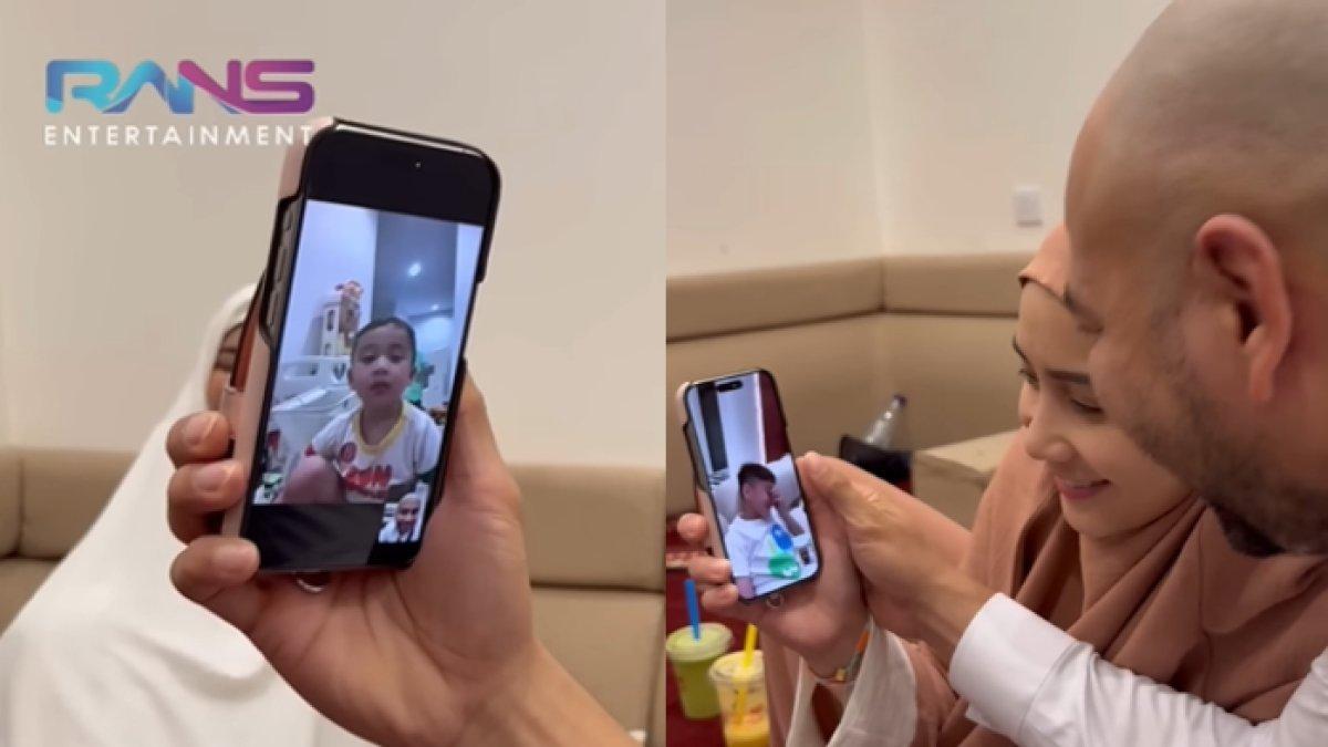 Reaksi Rafathar dan Rayyanza melihat Raffi Ahmad botak