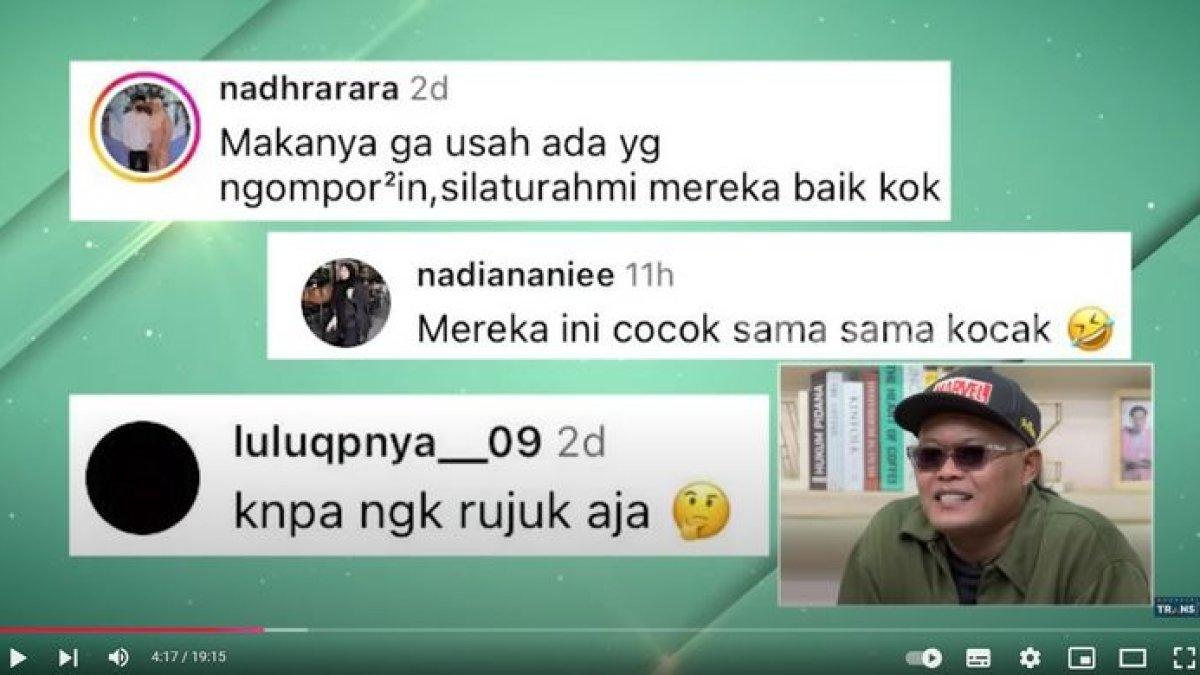 Reaksi Sule saat didoakan rujuk dengan Nathalie Holscher