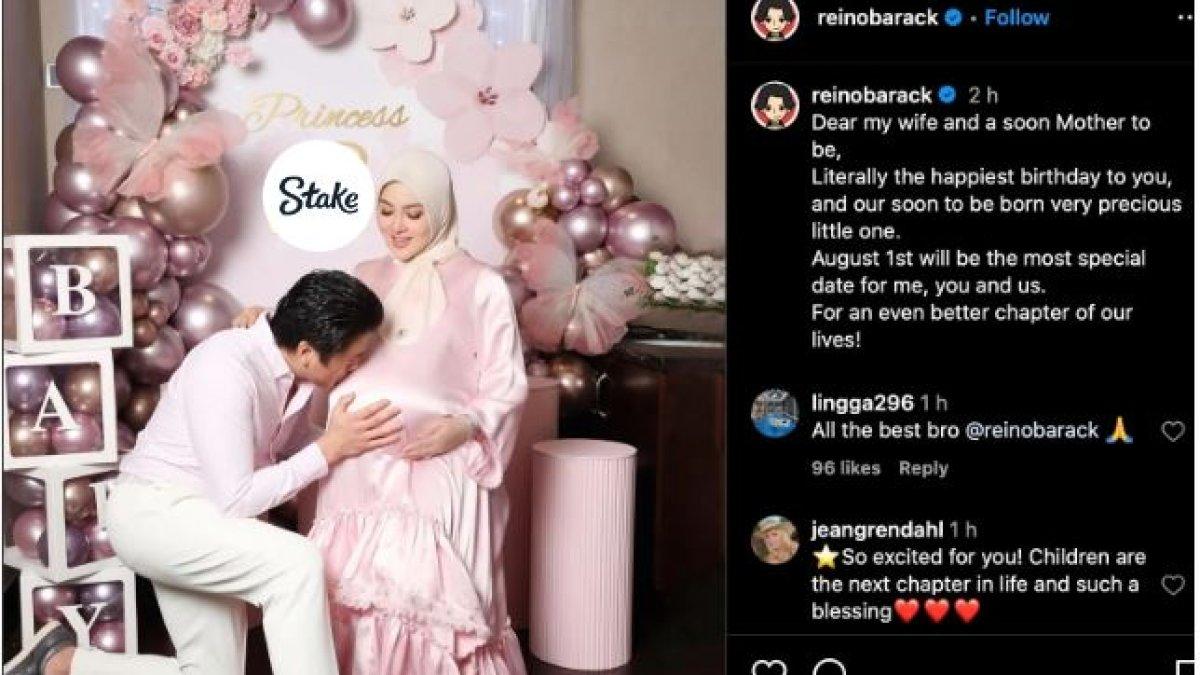 Reino Barack sangat bersyukur lantaran Syahrini