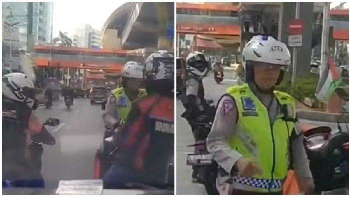 Relawan buka jalan ambulans ditilang polisi