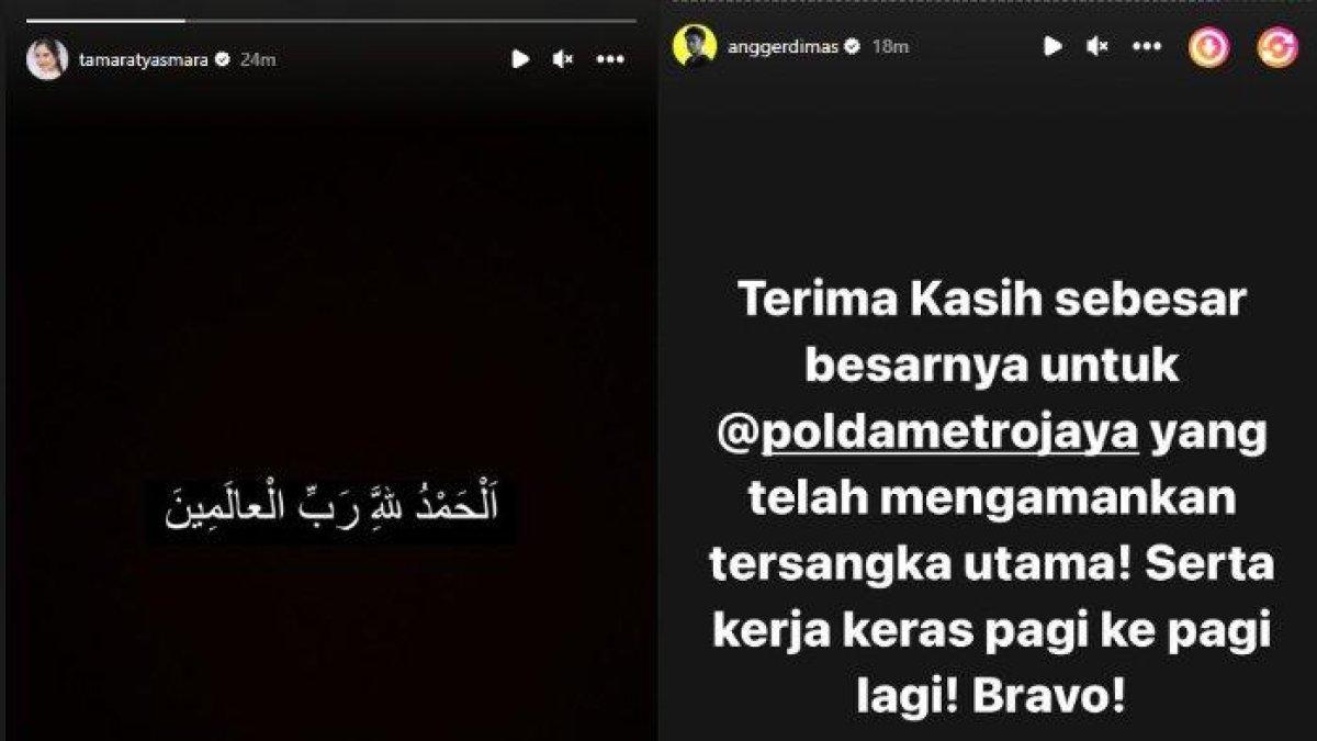 Respons Tamara Tyasmara dan DJ Angger Dimas setelah Yudha ditetapkan sebagai tersangka