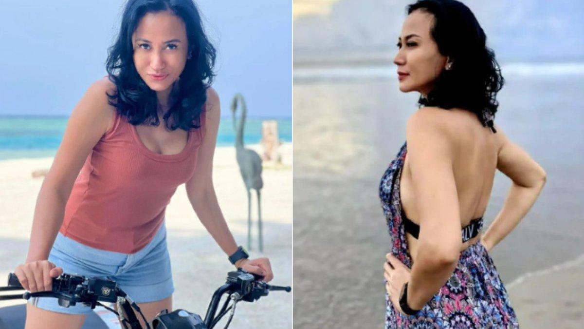 Ria Probo memiliki tubuh yang langsing dan seksi