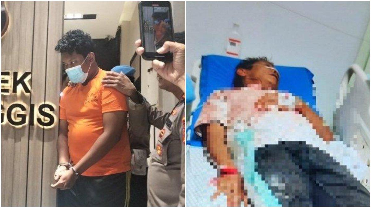 Rifki, anak yang bunuh ibu kandungnya sendiri serta membantai ayah dan adiknya hingga terluka parah. - Ayah RAR, BAM korban bacok anak.