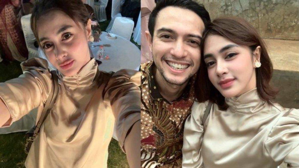 LEPAS HIJAB - Rifky membagikan potret kebersamaannya dengan Biby yang kini tampil dengan rambut terurai berwarna coklat