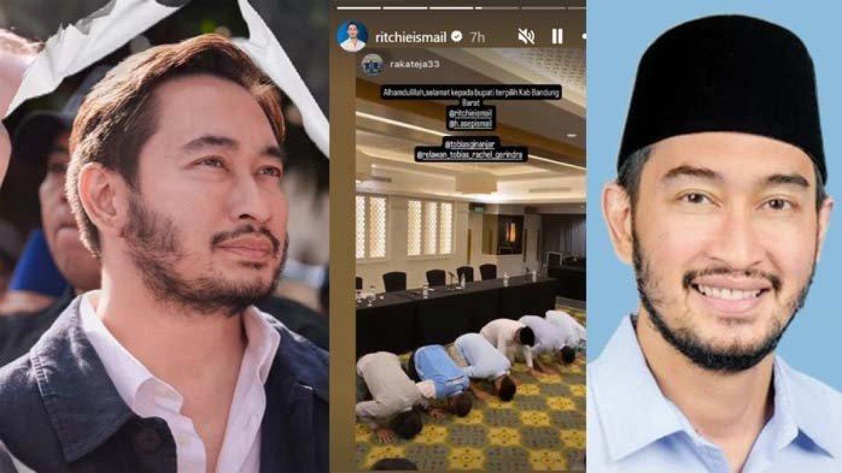 Ritchie Ismail atau Jeje Govinda menangis saat tahu suaranya unggul sementara dalam Pemilihan Bupati Bandung Barat. Sayang ibu tak menyaksikannya.