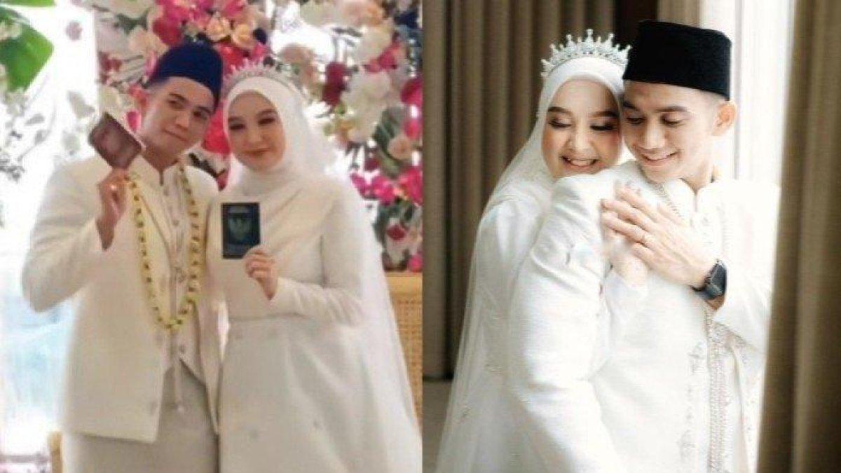 Rizki DA resmi menikah lagi dengan Hersa Rahayu Julianti, Sabtu (9/12/2023) dengan maskawin emas 12 gram