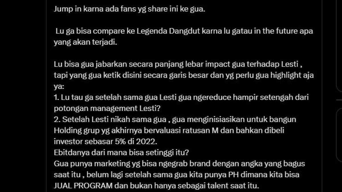RIZKY BILLAR NGAMUK - Rizky Billar ngamuk dengan melampiaskan kemurkaannya melalui tulisan panjang.
