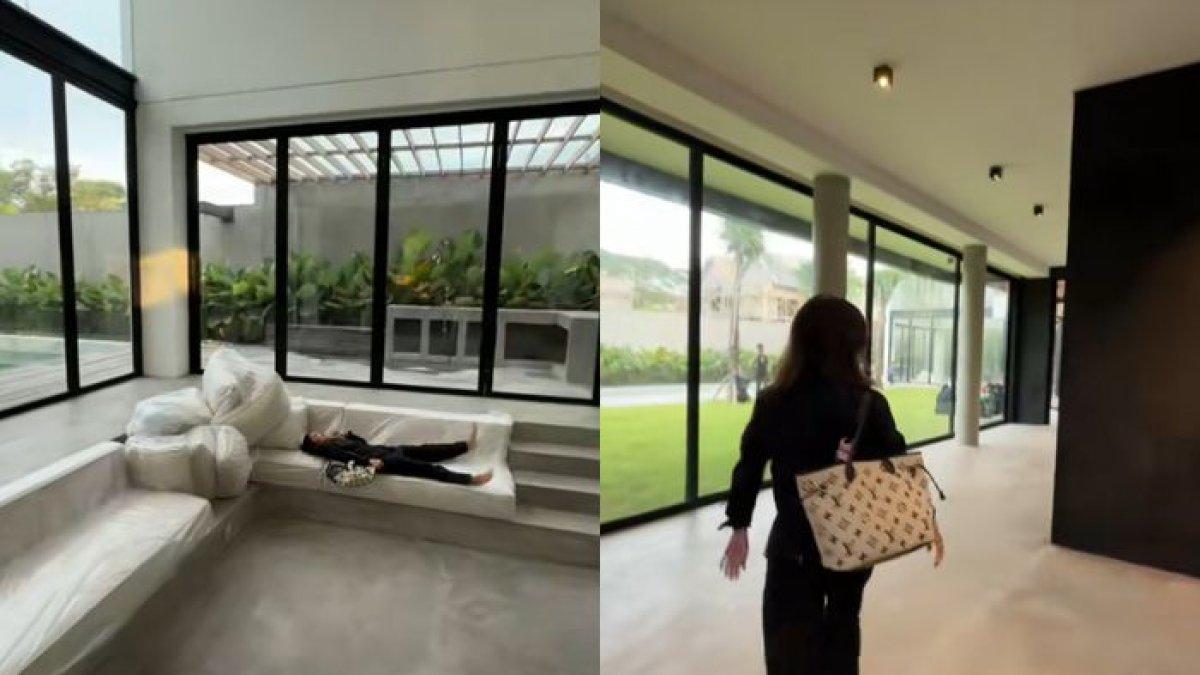 Ruang keluarga rumah Jennifer Coppen