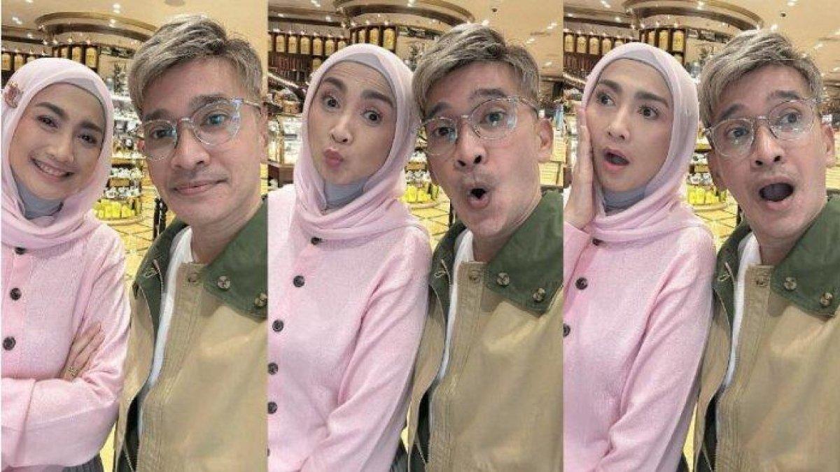 BUKA PUASA BARENG - Ruben Onsu dan Desy Ratnasari menghabiskan waktu buka puasa bersama usai menjalani syuting. Isu duda Sarwendah jadi mualaf kini mencuat.