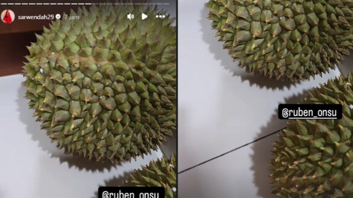 Ruben Onsu kirim duren ke Sarwendah