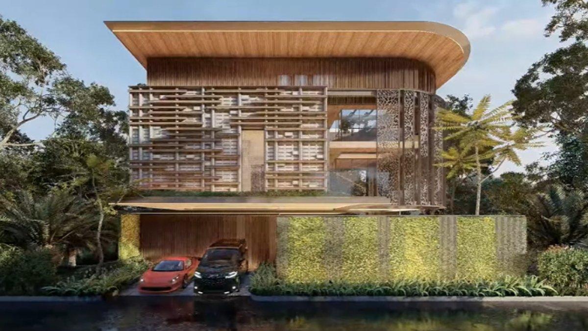 Rumah Ayu Ting Ting tampak sangat modern