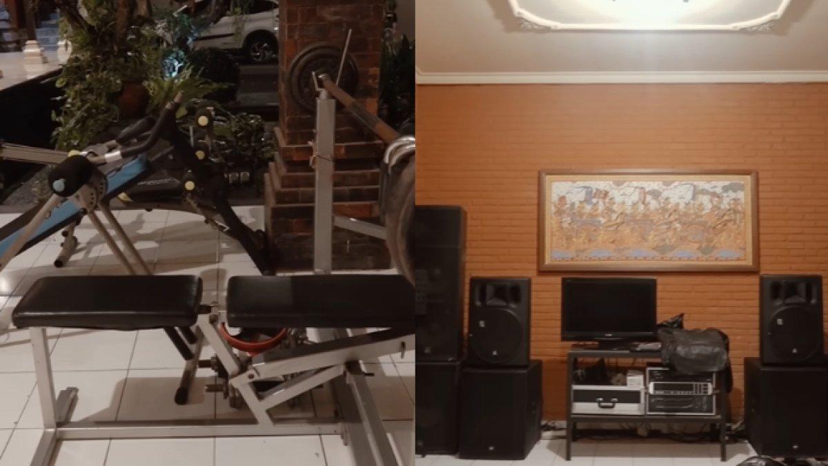Rumah Mahalini dilengkapi fasilitas gym dan sound system
