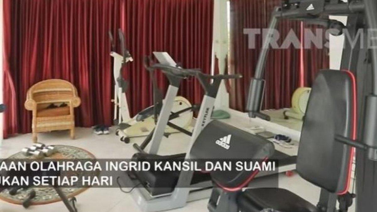 Rumah mewah Inggrid Kansil juga dilengkapi tempat gym pribadi.