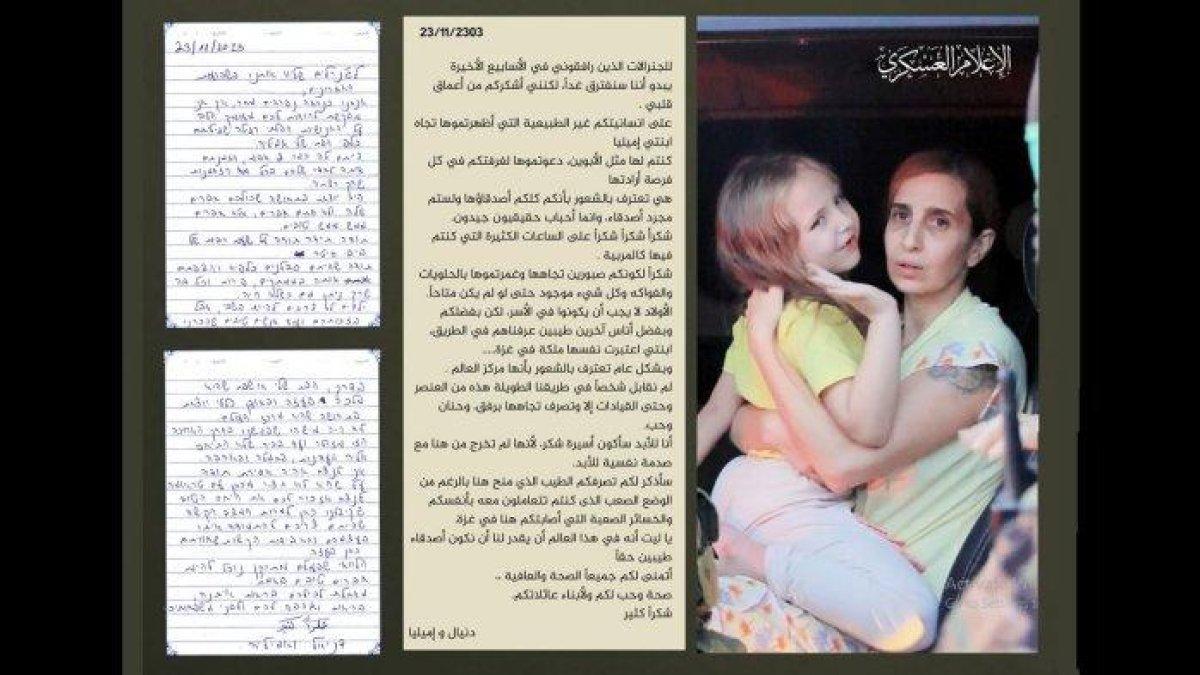 SURAT TERIMA KASIH- Surat ucapan terima kasih dari seorang ibu Israel kepada Hamas beredar di Internet. Ibu di Israel menulis surat untuk Pejuang Hamas, dia menuliskan ucapan terima kasih atas kemanusiaan yang menurutnya sungguh hal yang luar biasa. 'Terima kasih atas kemanusiaan yang luar biasa' katanya. Ibu di Israel bernama Danielle Aloni menulis surat emosional.